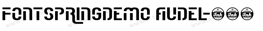 FONTSPRINGDEMO Audel字体转换